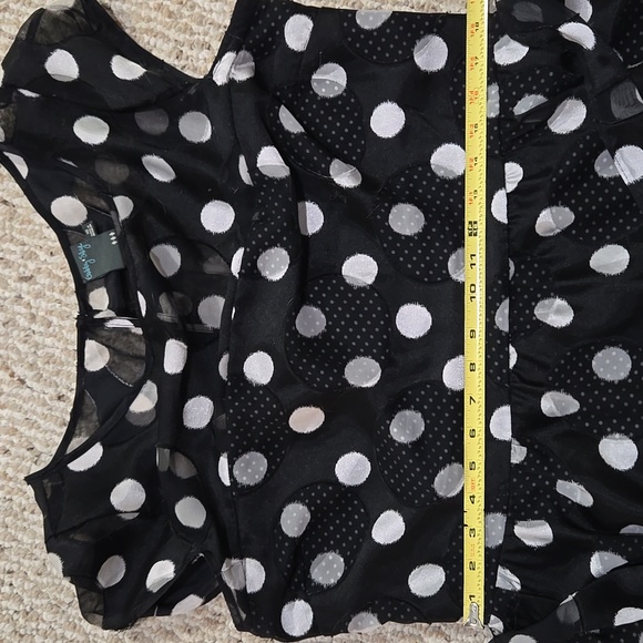 Charming Black and White Polka Dot Dress - Picture 7 of 13